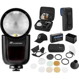 Flashpoint Zoom Li-on X R2 TTL On-Camera Round Flash Kit For Pentax (Godox V1)