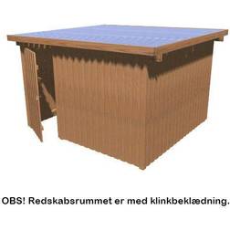 Gardenpro redskabsrum med fladt tag, klinkbeklædning 280 8,68 m2 (Areal )