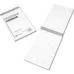 White Box Spiral Shorthand Notebook 150 Leaf