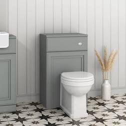Westbury 500mm Light Grey Back to Wall Toilet Unit Only Westbury