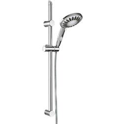 SCHÜTTE Ensemble De Barre De Douche Chrome Pommeau Salle De Bain Argent