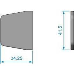 Cover til hængsel 34,25x41,5mm
