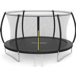 Funfit Premium Garden Trampoline for children 312cm (10FT) with Inner Net and Ladder