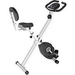 Homcom Steel Manual Resistance Exercise Bike w/ LCD Monitor Black