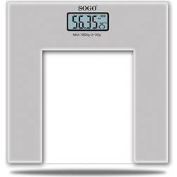 Sogo Báscula De Baño Eléctrica 180kg Gray