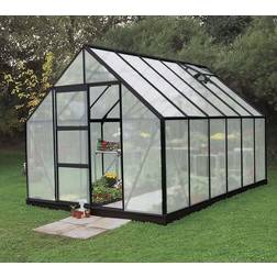 Halls Greenhouses Universal 128 driv 6mm poly m/sort Aluminium