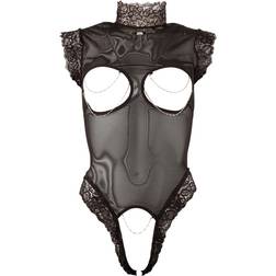 Abierta Fina Body "Ketten" Schwarz transparenter Body