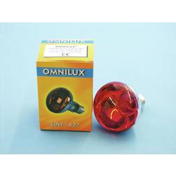 Omnilux R80 Spotpære E27. Rød 60 W