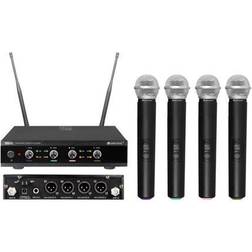 Omnitronic OMNITRONIC UHF-E4 Wireless Mic System 518.7/520.9/523.1/525.3MHz