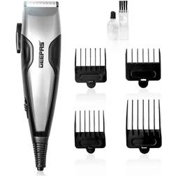 Geepas Clipper Set AC Mains Clipper/Trimmer Precision Ceramic Combs, Brush