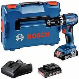 Bosch Perceuse à Percussion GSB 18V-45 (2 x 2,0 Ah GAL18V-20 L-Boxx 136)