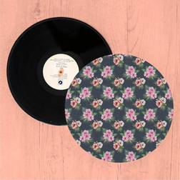 Hawaiian Surfer Flowers Turntable Slip Mat