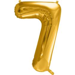 PartyDeco Folie tal Guld 7 Tal