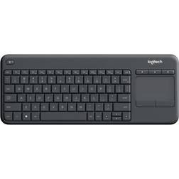 Logitech K400 Plus Mini Sans Fil 2.4 GHz Tchèque Noir