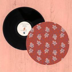 Red Leaves Turntable Slip Mat