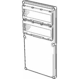 Fibox Hængsellåg Ogl13-2, 280x280x45