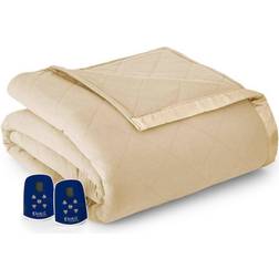 Micro Flannel Electric Heating Weight Blanket Beige (274.3x228.6cm)