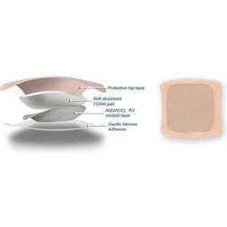 Convatec Aquacel Ag Foam Adhésiv 12,5 x 12,5 cm
