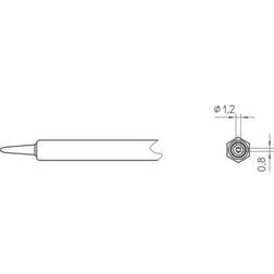 Weller Lötspitze Meißelform NT K 1.2 mm