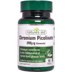 Natures Aid Chromium Picolinate 200ug elemental, Tablets. 90 Stk.