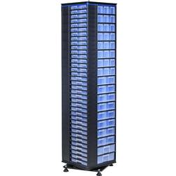 EUROKRAFTpro VARIOPLUS PRO revolving stand, HxWxD 1870 x 445 x 445 mm, 282 drawers, 212 dividers