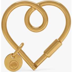 Mulberry Loop Heart Keyring - Gold