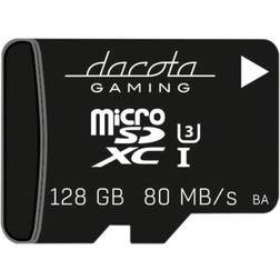 Dacota DACOTA GAMING 128 GB MICRO SDXC-HUKOMMELSESKORT ➞ På lager klar til levering og afhentning