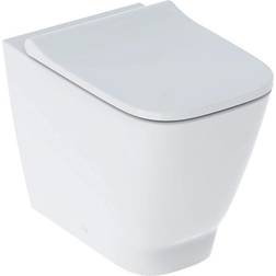 Geberit Toalettstol Smyle Square Golvstående Rimfree Med WC-Sits