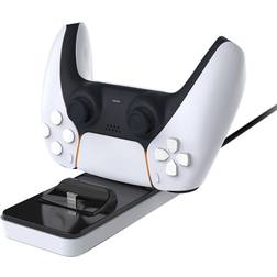 Subsonic Dual Charging Dock til PS5 Controller - Hvid/Sort