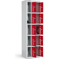 Armorgard Powerstation 10 Battery Charging Lockers 455 x 430 x 1705mm