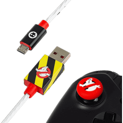 Official Ghostbusters LED Micro USB Cable & Grips for 4