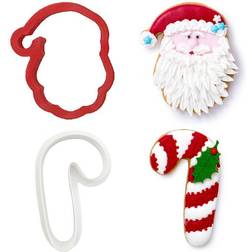 Decora Tomte & Candy Cane Utstickare Jul Julbak Kakmått Utstickare