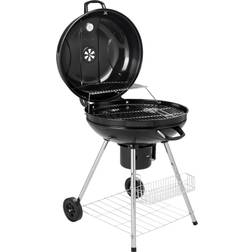 Gardebruk Barbacoa Móvil Ø54 cm Parrilla Portátil De Metal Con Ruedas Y Termómetro