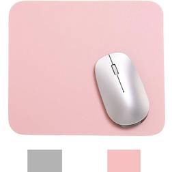 INF Tapis De Souris Double Face Étanche 20 x 23 cm Rose Argent
