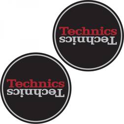 Technics Slipmat Duplex 2 Silver Red Mirror