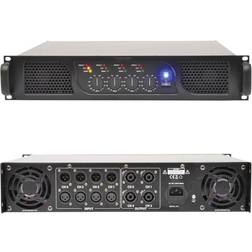 Loops 2320W 4 Channel Zone Quad Power Amplifier Pro 2 Ohm Studio Speaker System 19' 2U