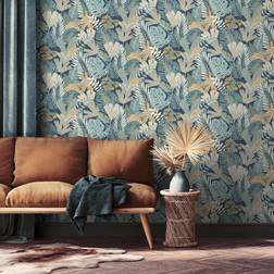 Muriva Eden Wallpaper Collection Khasi Jungle Blue M36901