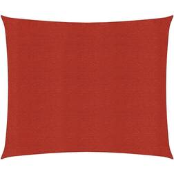 vidaXL Vela Parasole 160 g/m Rossa 2x2,5 m in HDPE
