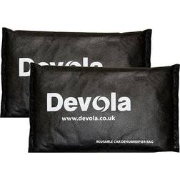 Devola Reusable 500g Silica Gel Car Wardrobe Cupboard Dehumidifier Bag 2 pack DVC500G