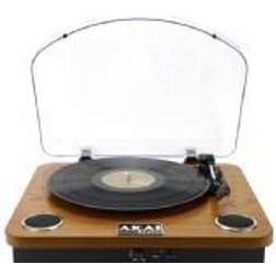 Akai ATT-11BT, Remdriven skivtallrik, Brun, 33,45,78 RPM, Automatiskt stopp, 0,8 W, 420 mm