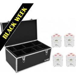 Eurolite Set 4x AKKU TL-3 TCL white Case TDV-1