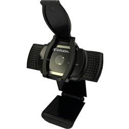 Verbatim AWC-01 Full HD-webcam 2560 x 1440 Pixel, 1920 x 1080 Pixel Klemmeholder, Fod