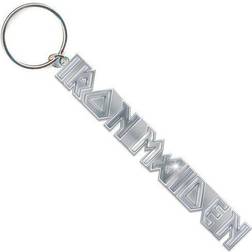 Maiden Keyring Classic Silver Band Logo Official Keychain