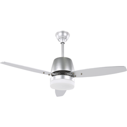 Beliani Ventilatore da Soffitto Con Argento Chiaro 3 Pale Design