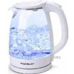 Aigostar Bollitore D'acqua In Vetro Borosilicato Con Illuminazione A Led. 2200w Capacità 1.7l