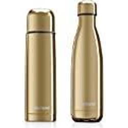 Miniland 89259 set isoleringsflaska Mybaby&Me, 500 ml, guld