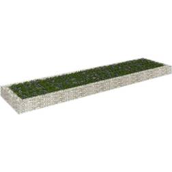 vidaXL Gabion Raised Bed Galvanized Steel 157.5" x 39.4" x 7.9" 250cm