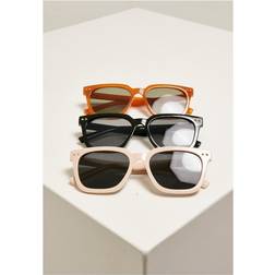 Urban Classics Chicago 3-Pack Solglasögon - Svart/Brun/Ljusbeige