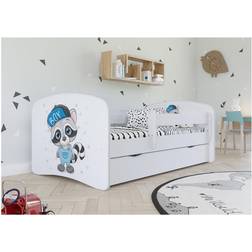 Furniturebox Lit Babydreams 2 Blanc Raton Laveur 140/70