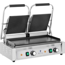 Royal Catering Dobbelt kontaktgrill glat/rillet W RCPKG-3600-M